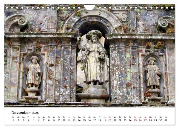 Produktbild: Jakobsweg - Camino Portugues (Wandkalender 2026 DIN A4 quer), CALVENDO Monatskalender