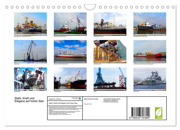 Produktbild: Stahl, Kraft und Eleganz auf hoher See (Wandkalender 2026 DIN A4 quer), CALVENDO Monatskalender