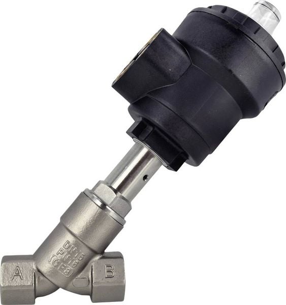 Produktbild: TRU COMPONENTS Luftgesteuertes Ventil TC-14215236 TC-TPV101PX1550NCS Geh&auml;usematerial Edelstahl Dichtungsmaterial PTFE 1 St.