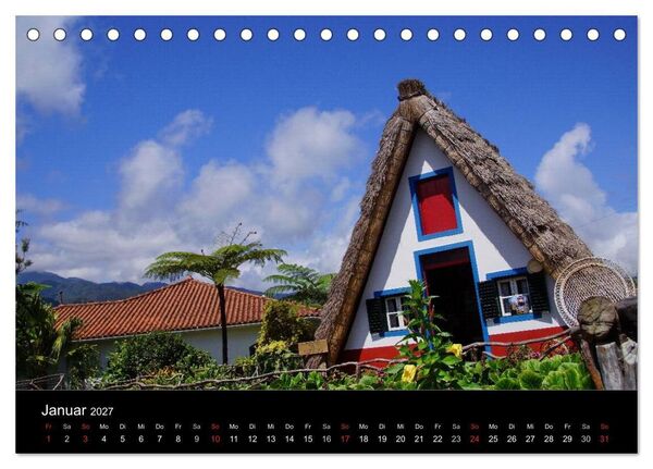 Produktbild: Madeira die Perle des Atlantiks (Tischkalender 2027 DIN A5 quer), CALVENDO Monatskalender