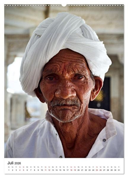 Produktbild: Portraits - Nordindien (hochwertiger Premium Wandkalender 2026 DIN A2 hoch), Kunstdruck in Hochglanz