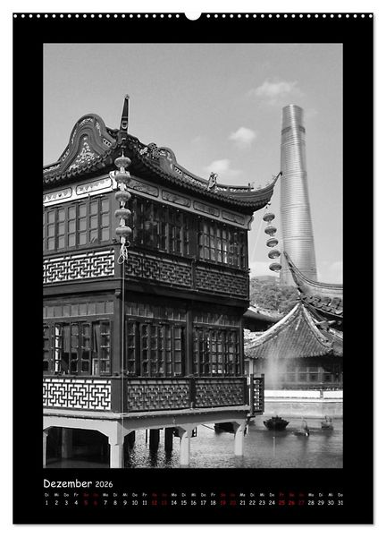 Produktbild: Shanghai zwischen Tradition und Business (hochwertiger Premium Wandkalender 2026 DIN A2 hoch), Kunstdruck in Hochglanz