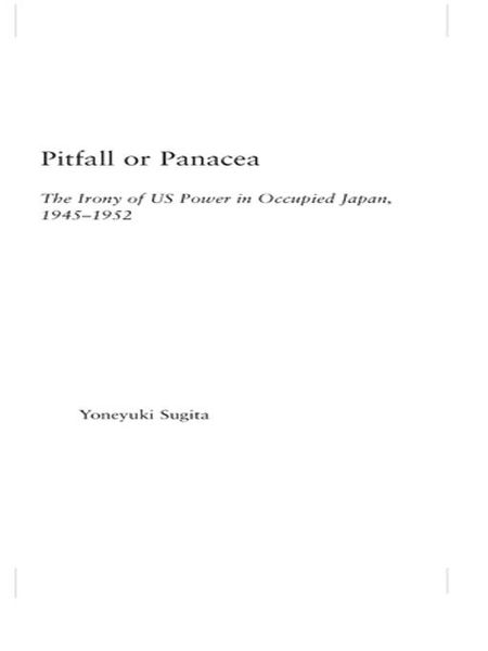 Produktbild: Pitfall or Panacea