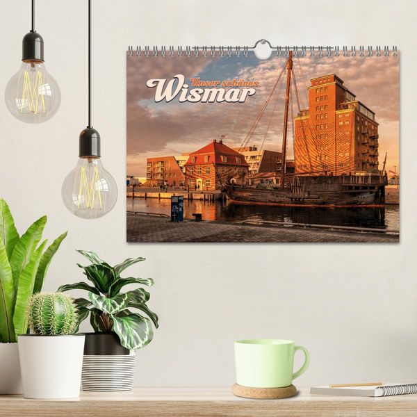 Produktbild: Unser sch&ouml;nes Wismar (Wandkalender 2026 DIN A4 quer), CALVENDO Monatskalender