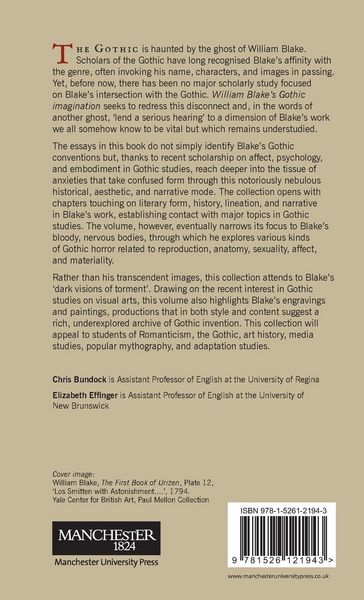Produktbild: William Blake's Gothic imagination