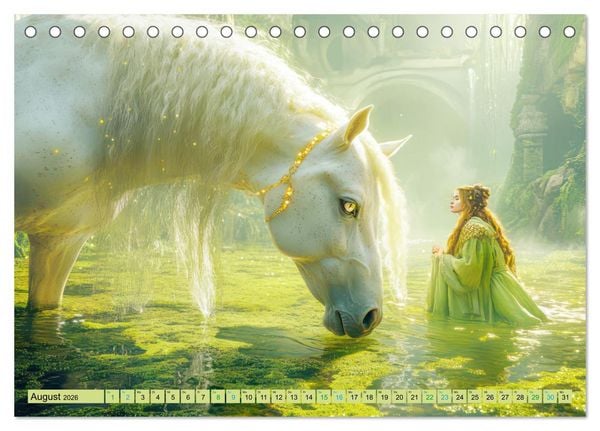 Produktbild: Eine zauberhafte Fantasiewelt (Tischkalender 2026 DIN A5 quer), CALVENDO Monatskalender