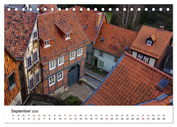 Produktbild: Weltkulturerbe Quedlinburg (Tischkalender 2026 DIN A5 quer), CALVENDO Monatskalender