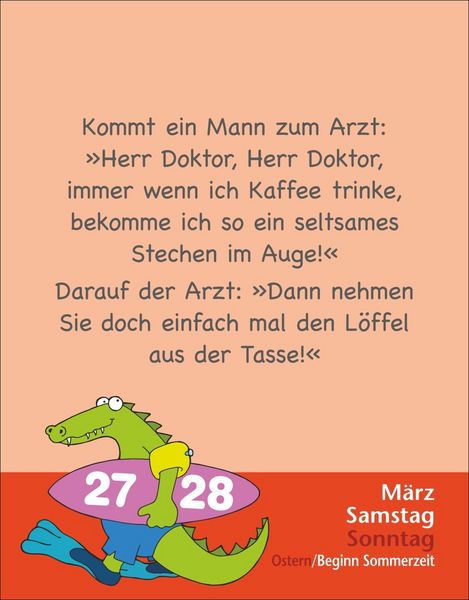 Produktbild: Witze f&uuml;r Kids Tagesabrei&szlig;kalender 2027