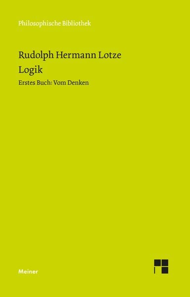 Produktbild: Logik, Erstes Buch. Vom Denken
