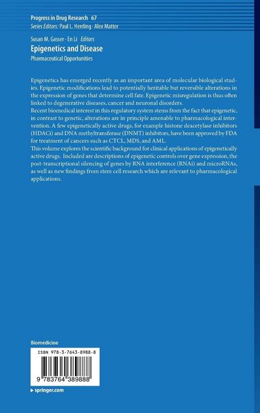 Produktbild: Epigenetics and Disease