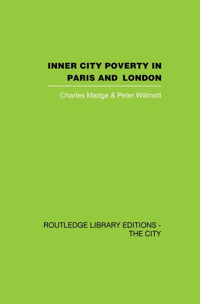 Produktbild: Inner City Poverty in Paris and London