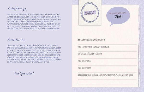 Produktbild: Mein Buch &uuml;ber meine Familie und mich