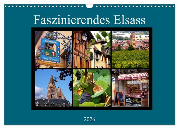 Produktbild: Faszinierendes Elsass (Wandkalender 2026 DIN A3 quer), CALVENDO Monatskalender