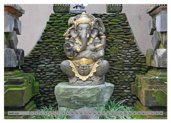 Produktbild: Typisch Indien - Ganesha der Elefantengott (hochwertiger Premium Wandkalender 2026 DIN A2 quer), Kunstdruck in Hochglanz