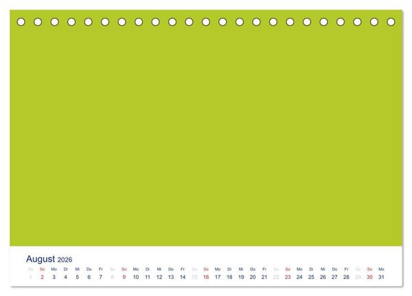 Produktbild: Farbiger Bastelkalender (Tischkalender 2026 DIN A5 quer), CALVENDO Monatskalender