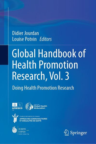 Produktbild: Global Handbook of Health Promotion Research, Vol. 3