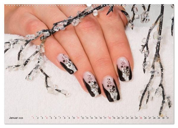 Produktbild: Verg&auml;ngliche Kunst - Nailart Episode 1 (Wandkalender 2026 DIN A2 quer), CALVENDO Monatskalender