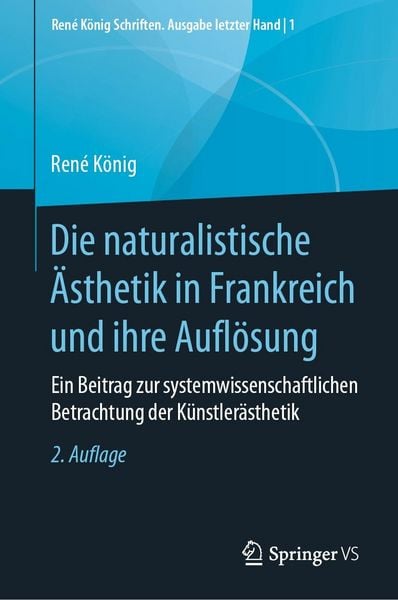 Produktbild: Die naturalistische &Auml;sthetik in Frankreich und ihre Aufl&ouml;sung