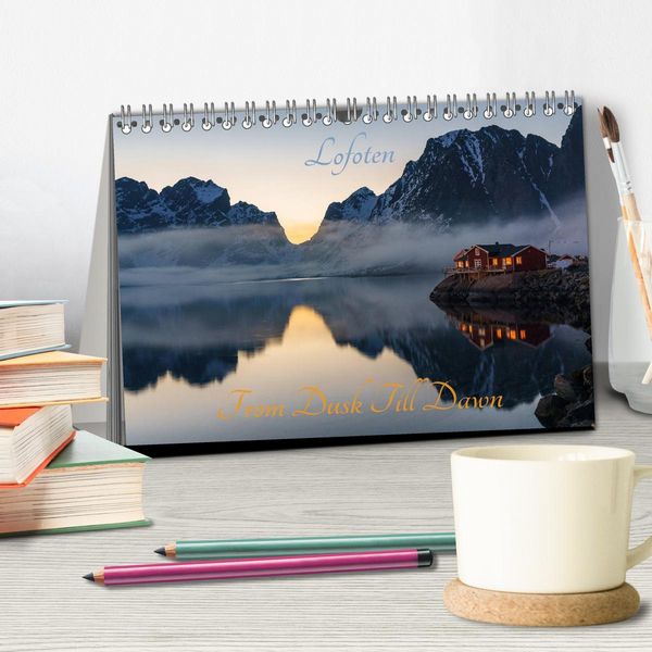 Produktbild: Lofoten - From Dusk Till Dawn (Tischkalender 2026 DIN A5 quer), CALVENDO Monatskalender