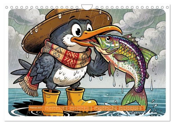 Produktbild: Lustige Sturmv&ouml;gel - Comic (Wandkalender 2027 DIN A4 quer), CALVENDO Monatskalender