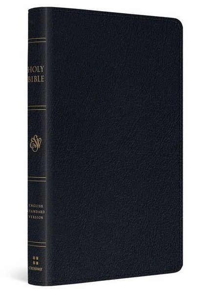 Produktbild: ESV Large Print Thinline Reference Bible (Genuine Leather, Black)