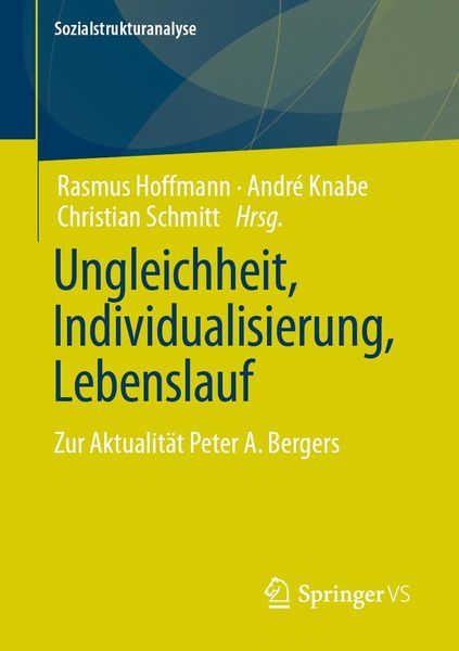 Produktbild: Ungleichheit, Individualisierung, Lebenslauf