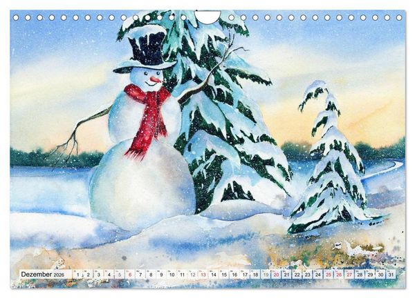 Produktbild: Jahreszeiten Aquarelle (Wandkalender 2026 DIN A4 quer), CALVENDO Monatskalender
