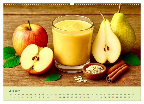 Produktbild: Gesunde Smoothies (Wandkalender 2026 DIN A2 quer), CALVENDO Monatskalender