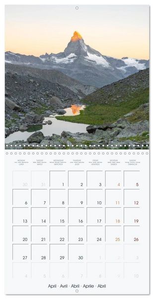 Produktbild: The Alps - A Year in the Mountains (Wall Calendar 2026 12 &times; 12 Inch) CALVENDO 12 Month Wall Calendar