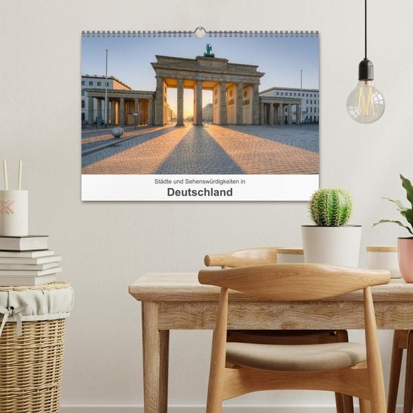 Produktbild: St&auml;dte und Sehensw&uuml;rdigkeiten in Deutschland (Wandkalender 2026 DIN A3 quer), CALVENDO Monatskalender