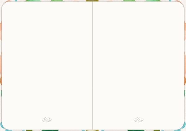 Produktbild: Notizbuch DIN A6 &ndash; Just Notes (Orange Flower)