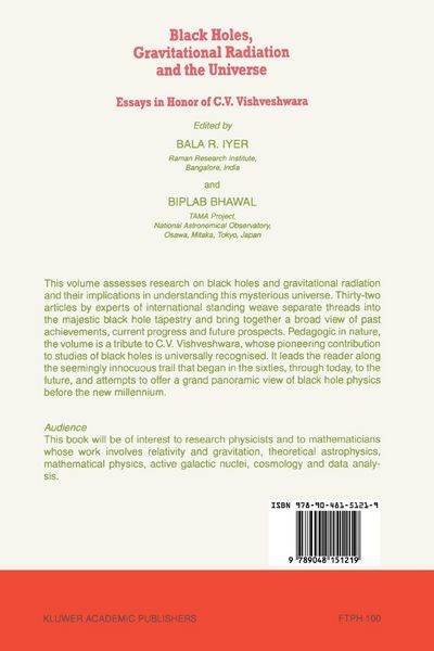 Produktbild: Black Holes, Gravitational Radiation and the Universe