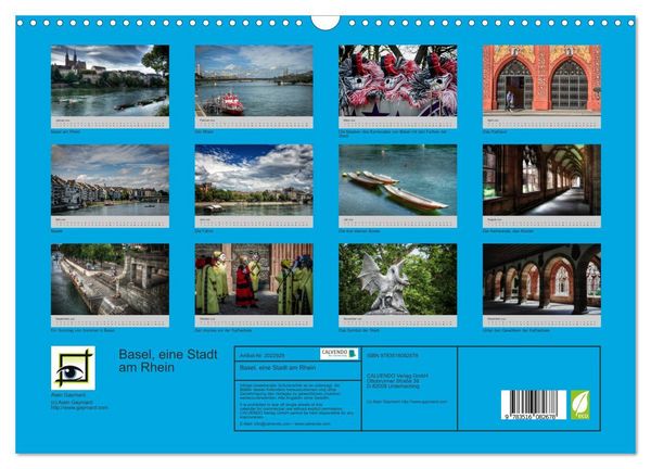Produktbild: Basel, eine Stadt am Rhein (Wandkalender 2026 DIN A3 quer), CALVENDO Monatskalender