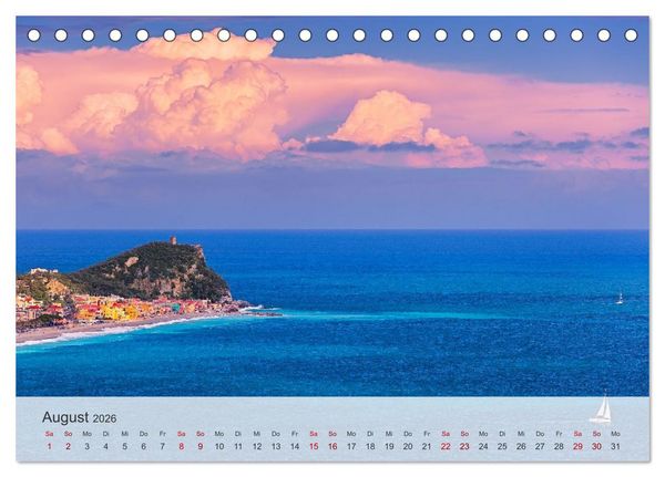Produktbild: Varigotti - K&uuml;stensch&ouml;nheit Liguriens (Tischkalender 2026 DIN A5 quer), CALVENDO Monatskalender