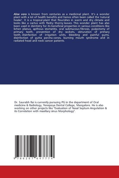 Produktbild: Therapeutic utilities of Aloe Vera in Dentistry - An overview
