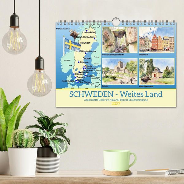 Produktbild: Schweden - Weites Land (Wandkalender 2027 DIN A4 quer), CALVENDO Monatskalender