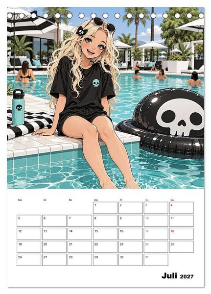 Produktbild: Kim, eben anders normal (Tischkalender 2027 DIN A5 hoch), CALVENDO Monatskalender