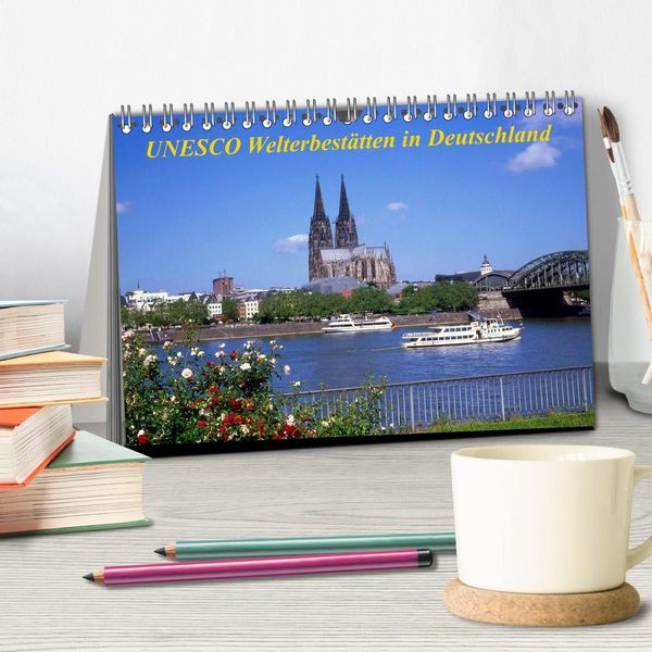 Produktbild: UNESCO Welterbest&auml;tten in Deutschland (Tischkalender 2027 DIN A5 quer), CALVENDO Monatskalender