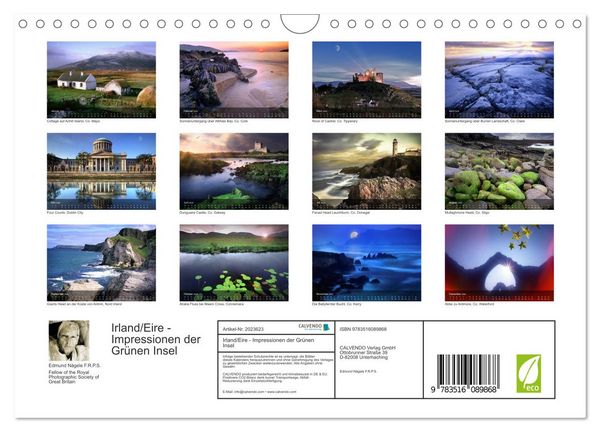 Produktbild: Irland/Eire - Impressionen der Gr&uuml;nen Insel (Wandkalender 2026 DIN A4 quer), CALVENDO Monatskalender