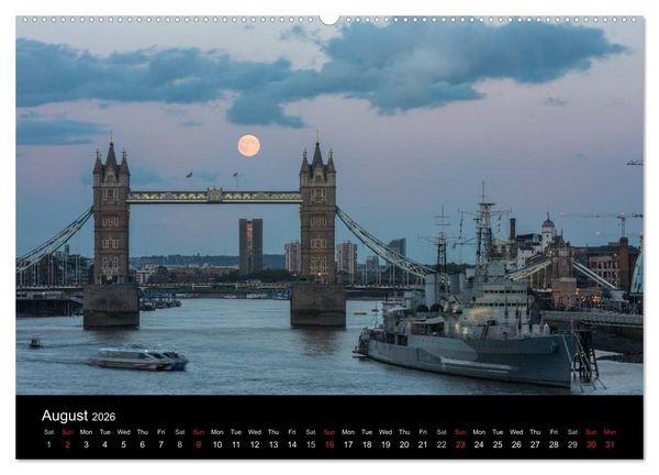 Produktbild: London 2026 (High Quality Premium Wall Calendar 2026 DIN A2 landscape),CALVENDO 12 Month Wall Calendar