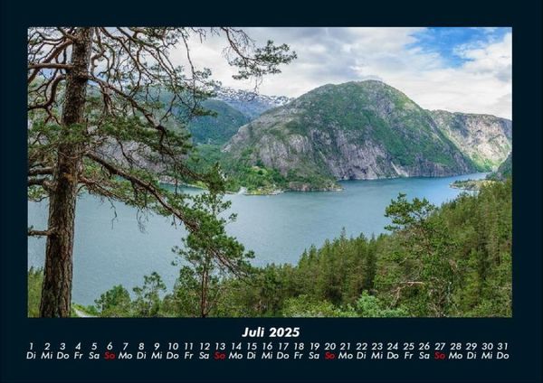 Produktbild: Landschaftskalender 2025 Fotokalender DIN A4