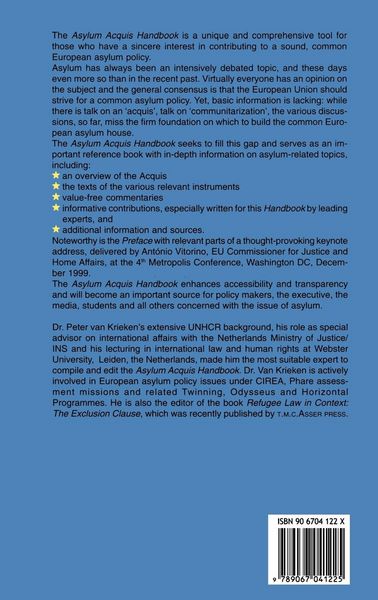 Produktbild: The Asylum Acquis Handbook:The Foundation for a Common European Asylum Policy