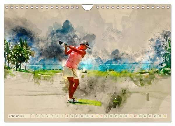 Produktbild: Ich liebe Golf (Wandkalender 2026 DIN A4 quer), CALVENDO Monatskalender