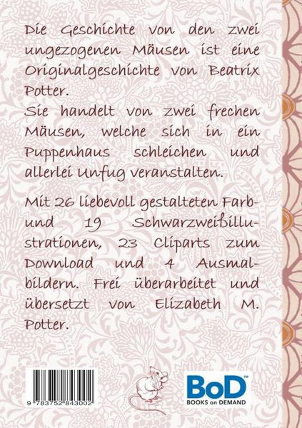 Produktbild: Die Geschichte von den zwei ungezogenen M&auml;usen (inklusive Ausmalbilder und Cliparts zum Download)