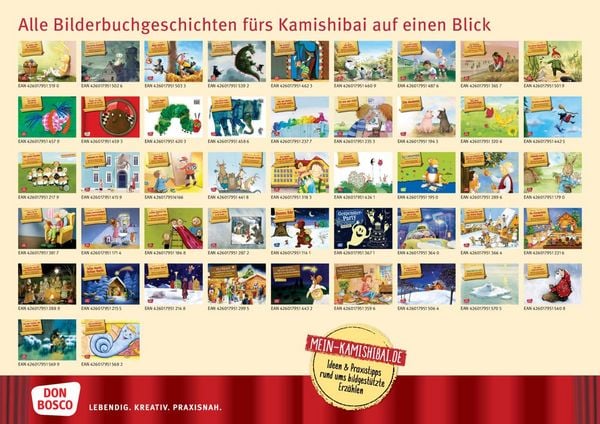 Produktbild: Vorhang &bdquo;Mein Kamishibai&ldquo; aus rotem Satin, geschmeidig und hochgl&auml;nzend: Sorgt f&uuml;r authentische Theateratmosph&auml;re oder Kinoflair