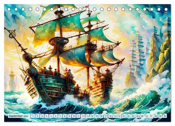 Produktbild: Sail of eternity (Desk Calendar 2026 DIN A5 landscape), CALVENDO 12 Month DeskCalendar