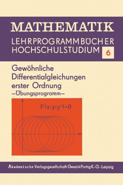 Produktbild: Gew&ouml;hnliche Differentialgleichungen erster Ordnung