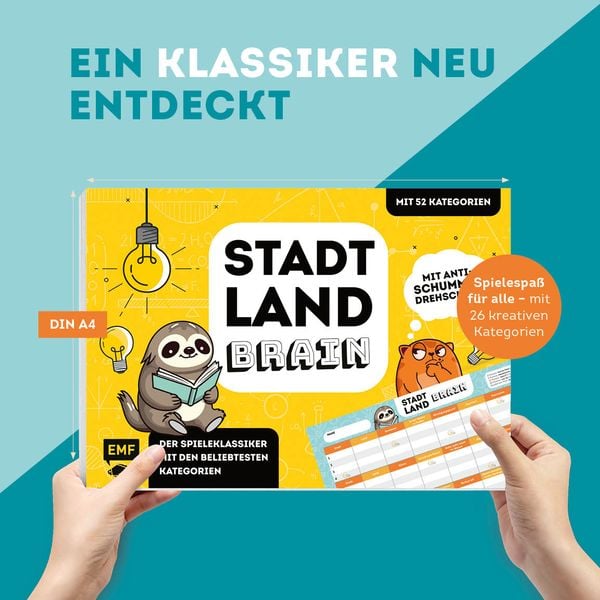 Produktbild: Stadt, Land, Brain &ndash; Der Spieleklassiker mit den beliebtesten Kategorien
