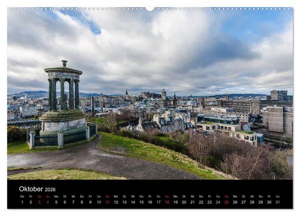 Produktbild: EDINBURGH. Blick. Licht. Wetter. (Wandkalender 2026 DIN A2 quer), CALVENDO Monatskalender