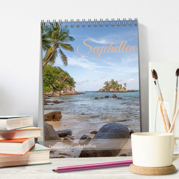 Produktbild: Seychellen -Traumhafte Landschaften (Tischkalender 2027 DIN A5 hoch), CALVENDO Monatskalender